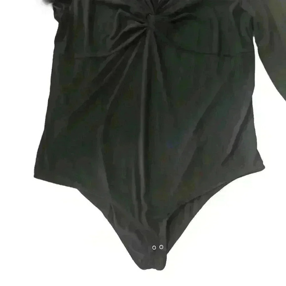 Torrid Womens Black Twist Front Long Sleeve Bodysuit 3 - Picture 8 of 14